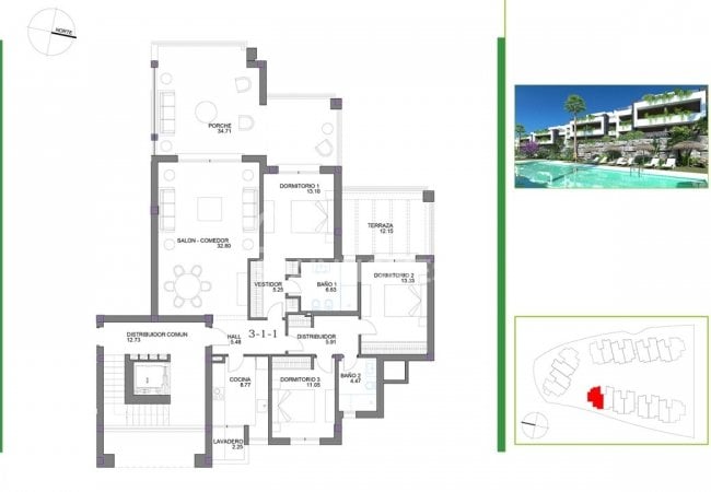 Casares Málaga'da Dağ Manzaralı Beyaz Eşyalı Daireler 10