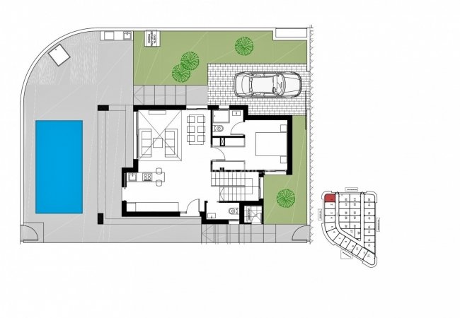Turnkey Detached Villas with Swimming Pool in Orihuela Costa