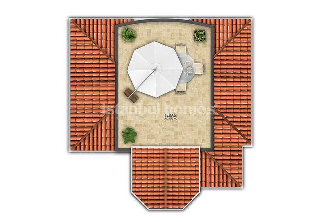 Nature-friendly 3+1 Houses 100 Mt to the Sea in Catalca 17