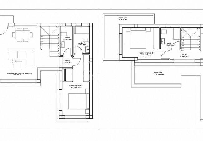 Brand-new Villas 10 Minutes to the Beach in Polop