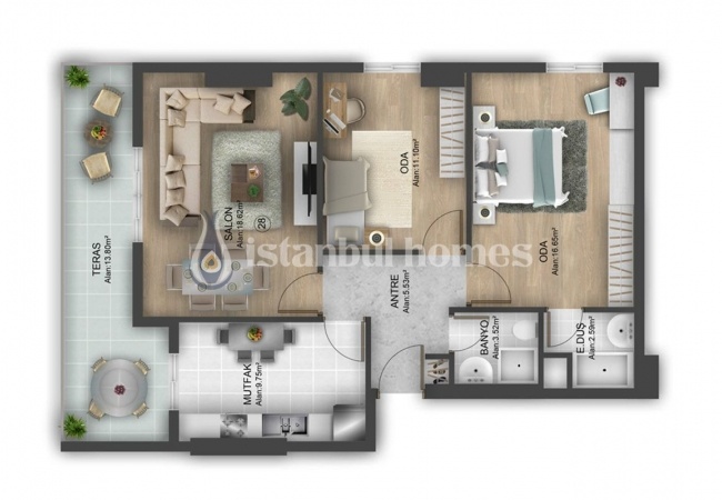 Immobilier Confortable Près De TEM À Bahcesehir Istanbul 35