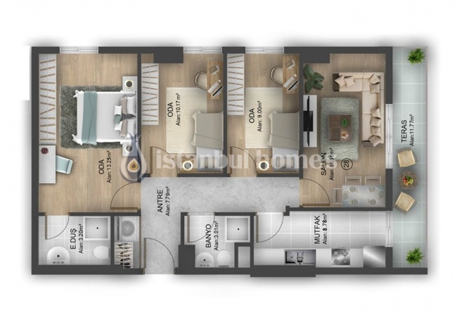 Immobilier Confortable Près De TEM À Bahcesehir Istanbul 37