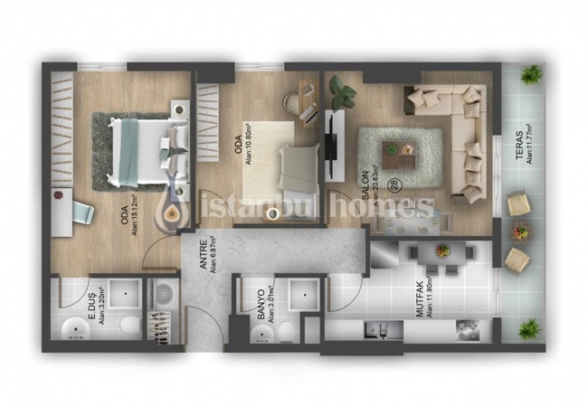 Immobilier Confortable Près De TEM À Bahcesehir Istanbul 38