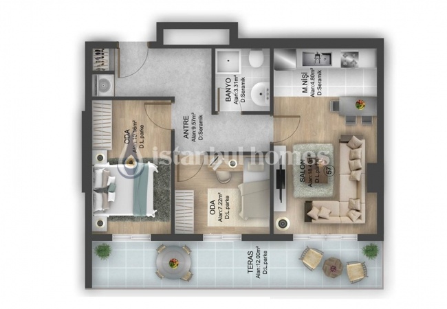 Immobilier Confortable Près De TEM À Bahcesehir Istanbul 40