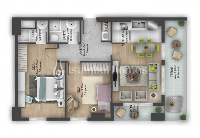 Immobilier Confortable Près De TEM À Bahcesehir Istanbul 43