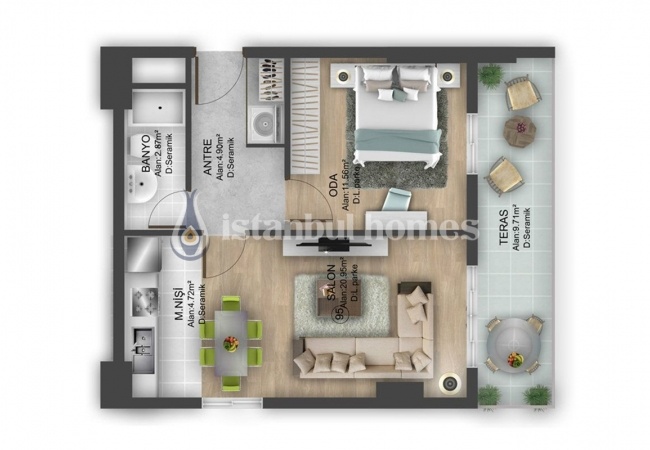 Immobilier Confortable Près De TEM À Bahcesehir Istanbul 45