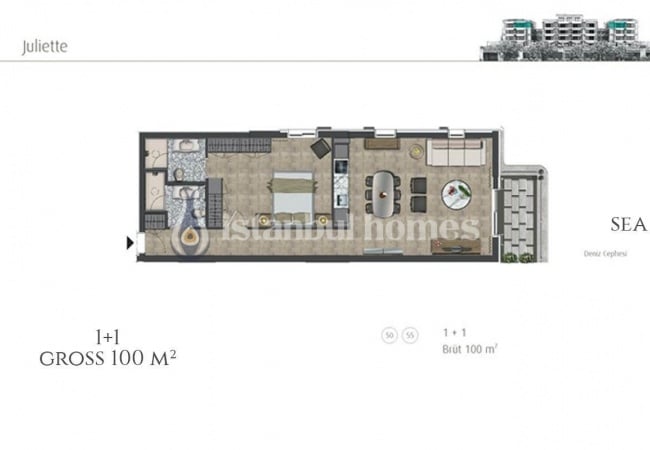 Квартиры на первой линии моря на Принцевых островах в Адалар Стамбул 29