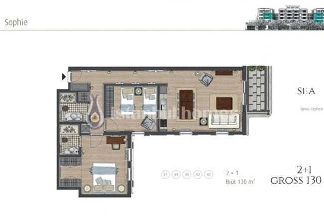 Квартиры на первой линии моря на Принцевых островах в Адалар Стамбул 33