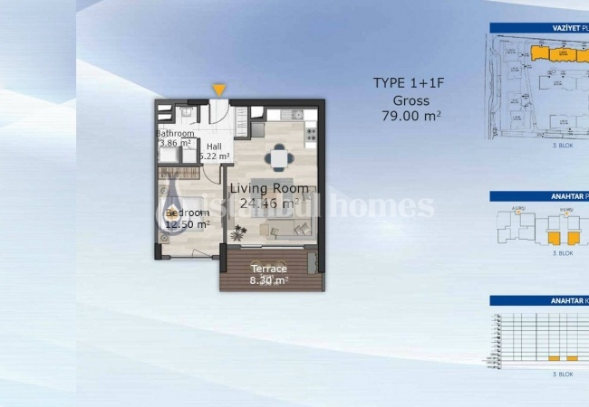 شقق حديثة في كوتشوك تشكمجه في موقع مركزي 9