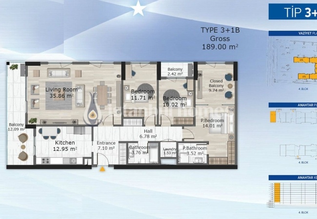 شقق حديثة في كوتشوك تشكمجه في موقع مركزي 18