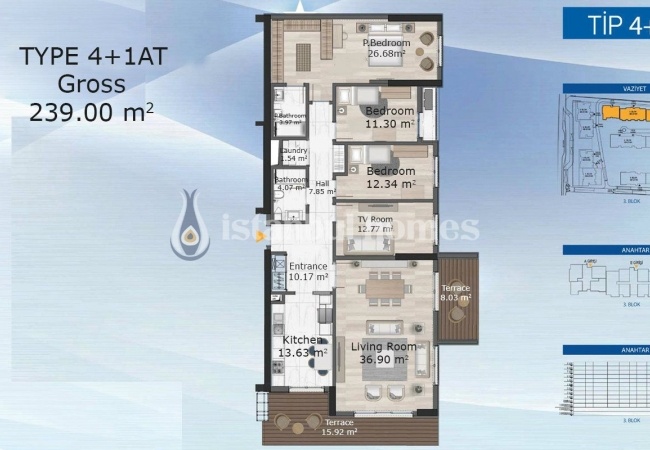 شقق حديثة في كوتشوك تشكمجه في موقع مركزي 19