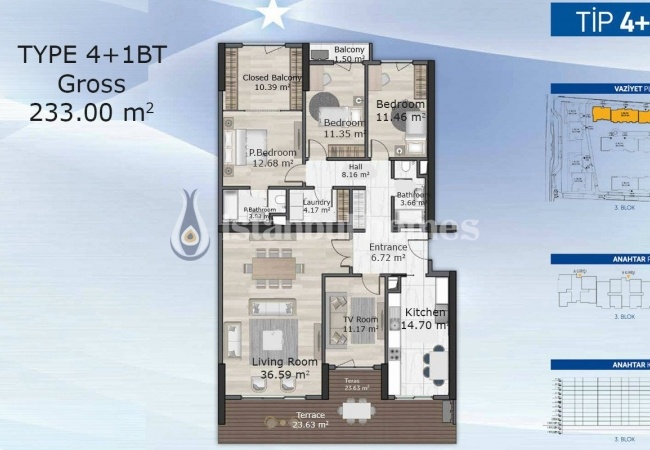 شقق حديثة في كوتشوك تشكمجه في موقع مركزي 21