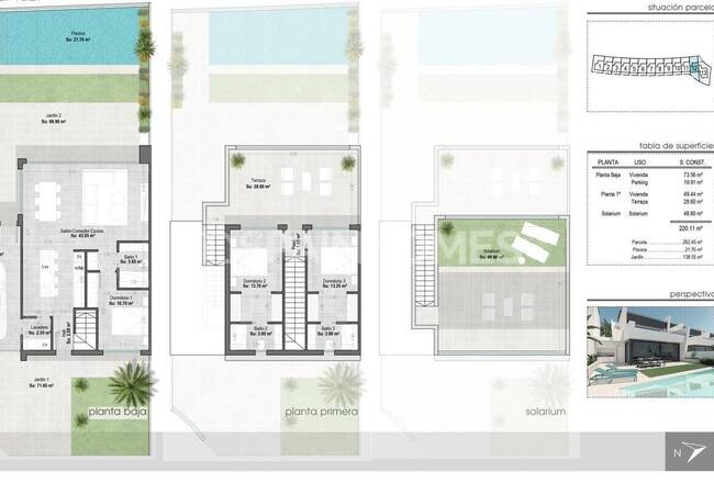 Villas Independientes Con Piscinas Privadas Y Solariums En San Javier 83