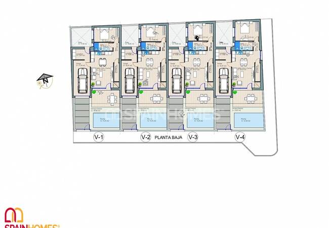 Cozy Houses with Private Pool and Terrace in Los Alcazares 14