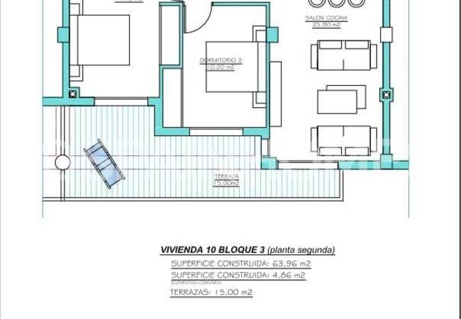 شقق جديدة سباحة مشترك للبيع في مورسيا كوستا كاليدا 20