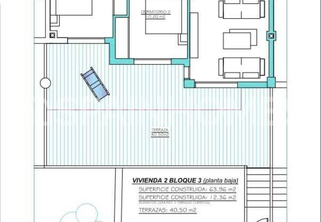 شقق جديدة سباحة مشترك للبيع في مورسيا كوستا كاليدا 31