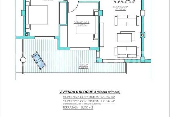 شقق جديدة سباحة مشترك للبيع في مورسيا كوستا كاليدا 35