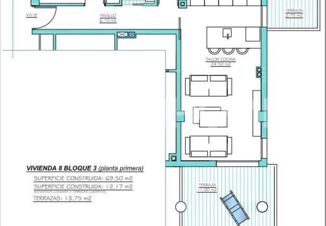 شقق جديدة سباحة مشترك للبيع في مورسيا كوستا كاليدا 18