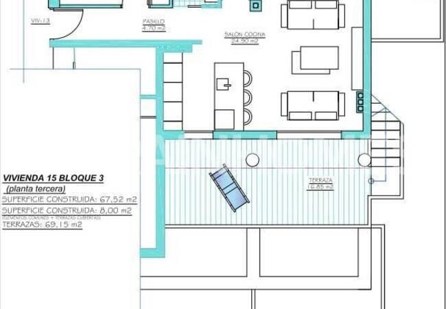 شقق جديدة سباحة مشترك للبيع في مورسيا كوستا كاليدا 27