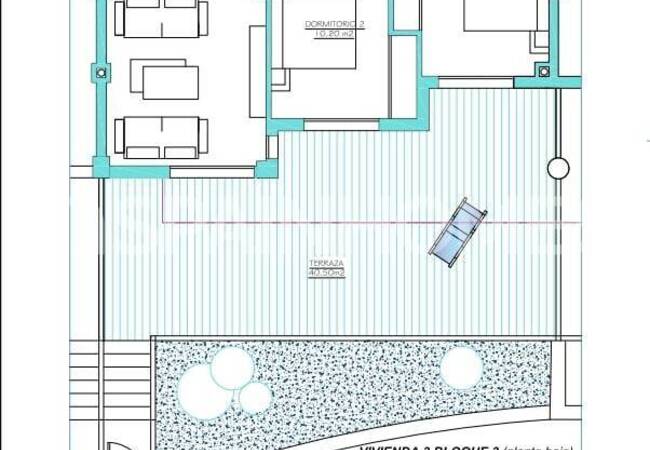 شقق جديدة سباحة مشترك للبيع في مورسيا كوستا كاليدا 32