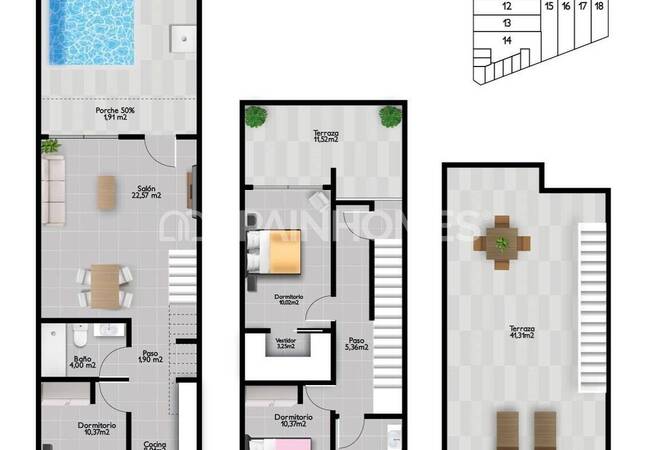 San Pedro Del Pinatar'da Popüler Bölgede Satılık Şık Evler 33