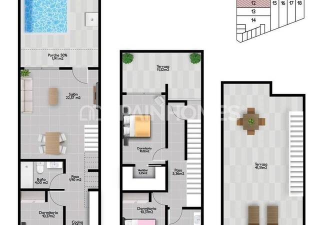 San Pedro Del Pinatar'da Popüler Bölgede Satılık Şık Evler 37