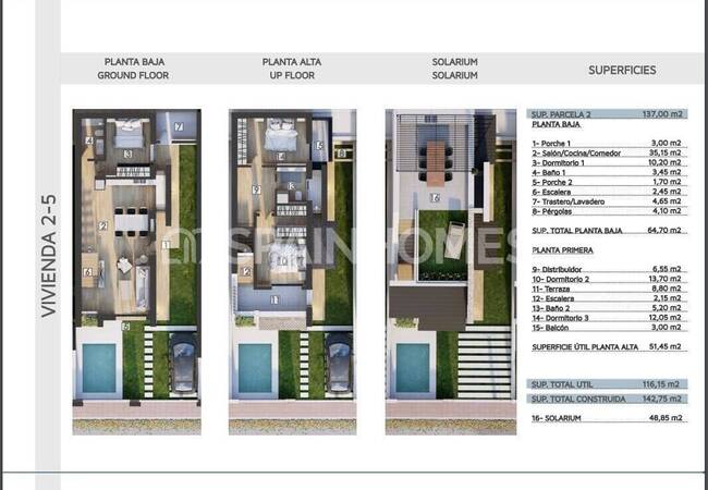 San Pedro Del Pinatar'da Şık Tasarımlı Müstakil Villalar 27