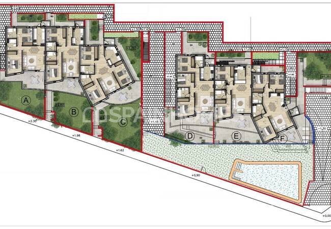 Mazarron Murcia'da Plaja Sadece 500 Metre Mesafede Daireler 17