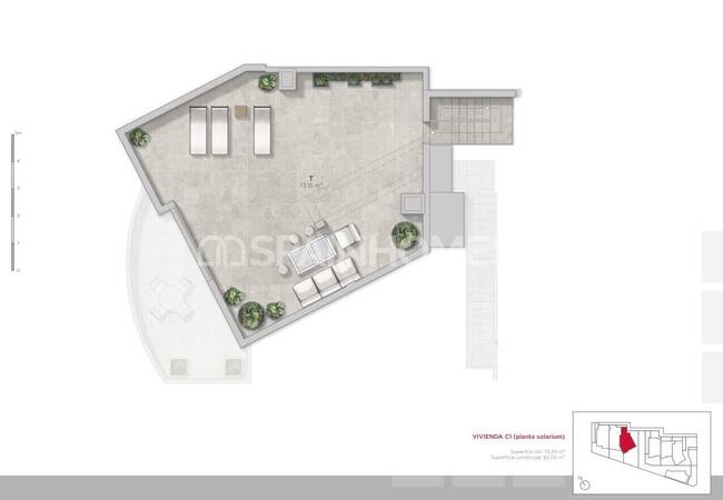 Mazarron Murcia'da Plaja Sadece 500 Metre Mesafede Daireler 21