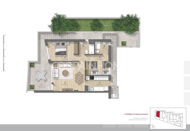 Mazarron Murcia'da Plaja Sadece 500 Metre Mesafede Daireler 22