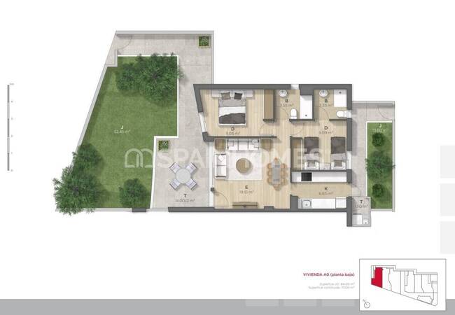 Mazarron Murcia'da Plaja Sadece 500 Metre Mesafede Daireler 24