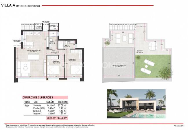 Villas Estilo Bungalow Con Piscina En Condado De Alhama 17