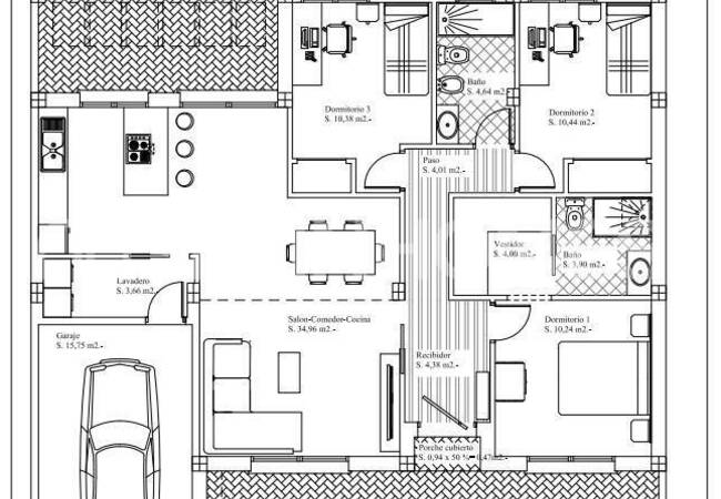 Дома с Гаражами в Торре-Пачеко, Пилар-де-ла-Орадада 48