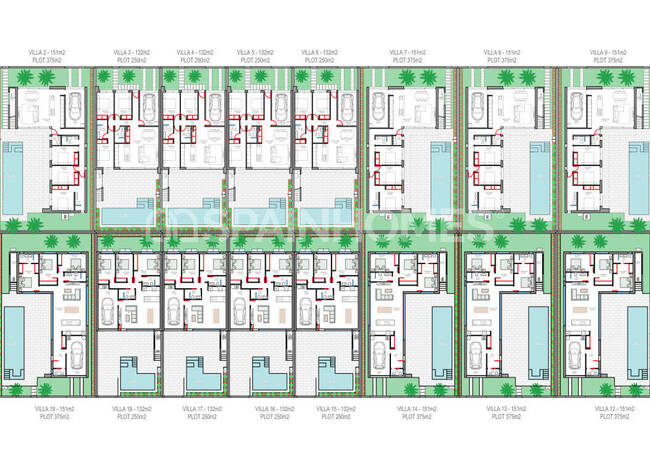 Los Alcázares'te Sahile Yakın Konumda Modern Evler 32