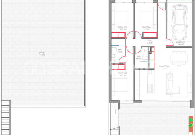Los Alcázares'te Sahile Yakın Konumda Modern Evler 33