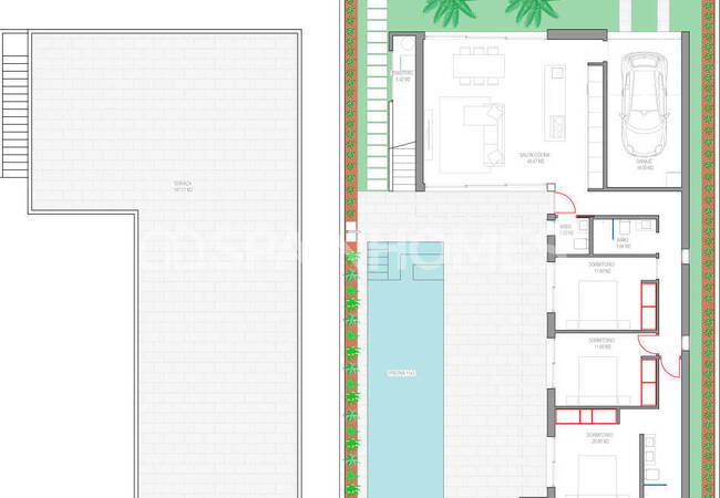 Los Alcázares'te Sahile Yakın Konumda Modern Evler 34