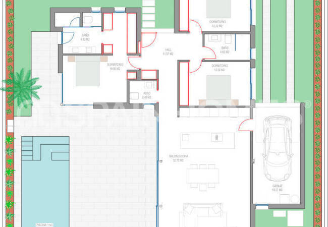 Los Alcázares'te Sahile Yakın Konumda Modern Evler 35