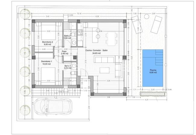 Property with 2 Bedrooms and Private Pool in Murcia Roldan 32