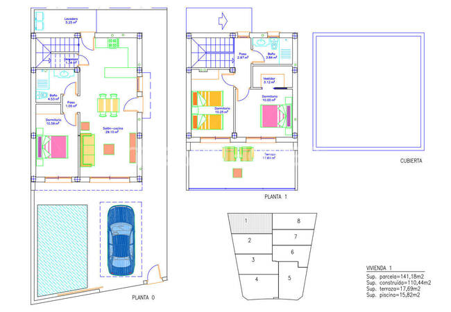 San Pedro Del Pinatar'da 3 Yatak Odalı ve Özel Havuzlu Villalar 33
