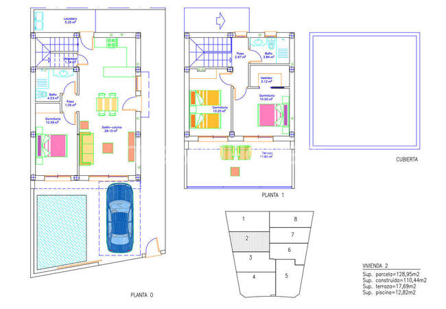 San Pedro Del Pinatar'da 3 Yatak Odalı ve Özel Havuzlu Villalar 34