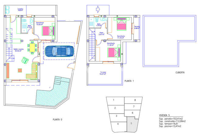 San Pedro Del Pinatar'da 3 Yatak Odalı ve Özel Havuzlu Villalar 37