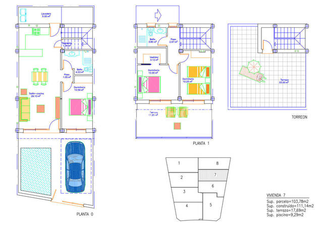 San Pedro Del Pinatar'da 3 Yatak Odalı ve Özel Havuzlu Villalar 39