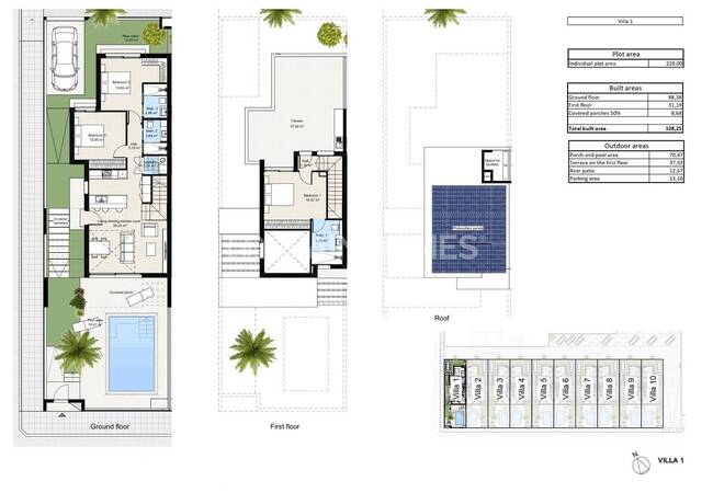 Villa's Met 3 Slaapkamers Vlakbij Het Strand In Los Nietos Murcia 26