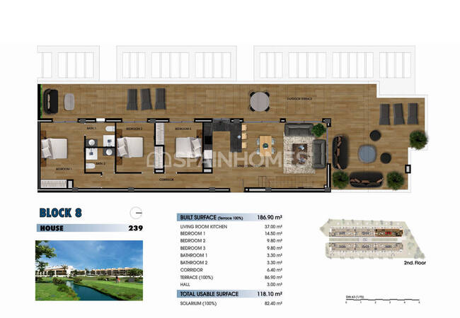 Los Alcázares'te Denize Yakın Şık Tasarımlı Golf Daireleri 64