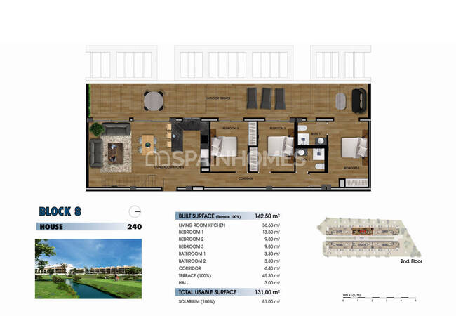 Los Alcázares'te Denize Yakın Şık Tasarımlı Golf Daireleri 65