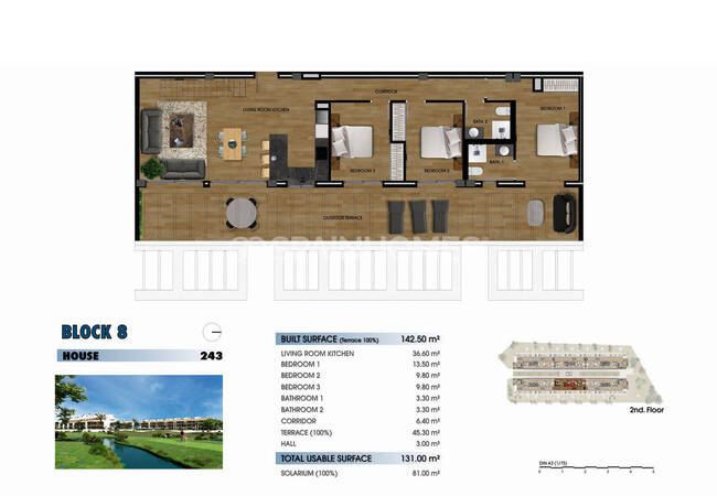 Los Alcázares'te Denize Yakın Şık Tasarımlı Golf Daireleri 68