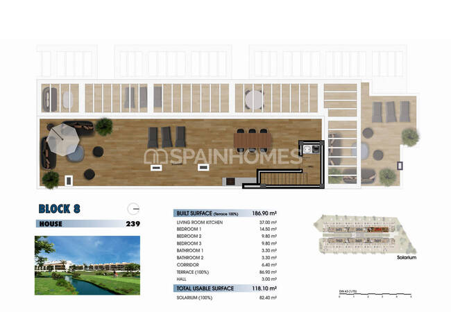 Los Alcázares'te Denize Yakın Şık Tasarımlı Golf Daireleri 51