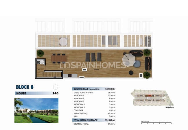 Los Alcázares'te Denize Yakın Şık Tasarımlı Golf Daireleri 52