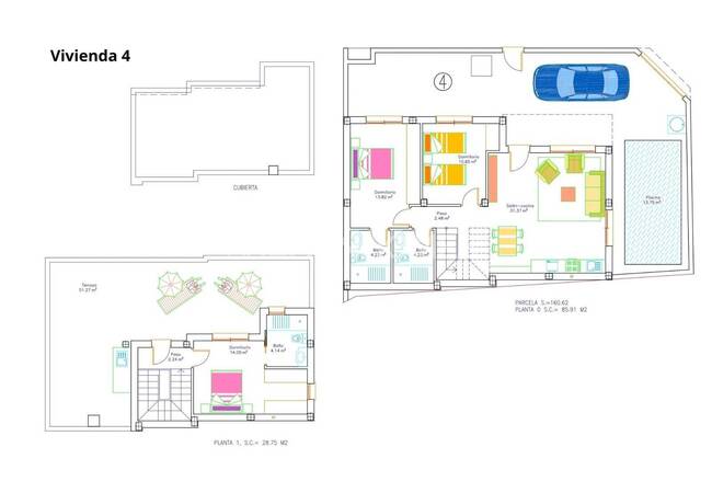 San Pedro Del Pinatar'da Plaja Yakın 3 Odalı Müstakil Villalar 14