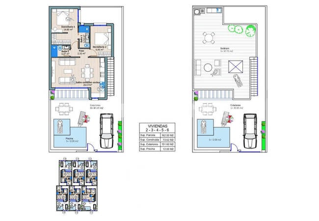 Casas De 2 Y 3 Dormitorios Con Piscina En Torre Pacheco Murcia 10